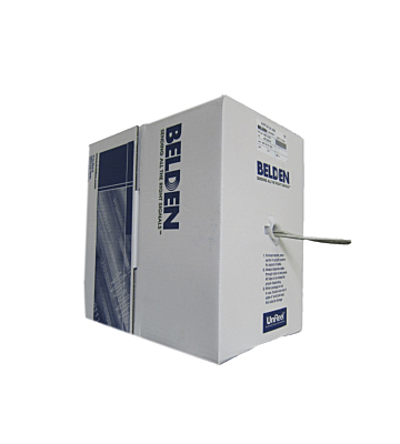  CAT 5e Belden Kabel - 4x2xAWG 24/1 - Starrleiter - 100% Kupfer - U/UTP - 305 Meter - Grau 