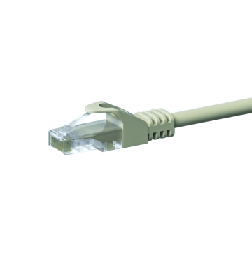 CAT 5e Netzwerkkabel U/UTP – 2 Meter -  Grau - CCA