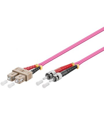 Glasfaserkabel SC-ST OM4 Duplex Patchkabel – 1 Meter