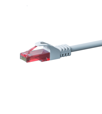 CAT6 Netzwerkkabel, U/UTP, 2 meter, Weiß, 100% Kupfer