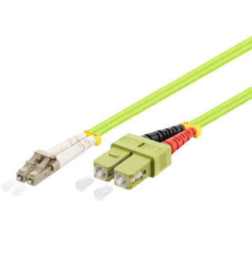 Glasfaserkabel LC-SC OM5 Duplex Patchkabel – 0.5 Meter