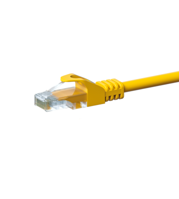 CAT 5e Netzwerkkabel U/UTP – 5 Meter -  Gelb - CCA
