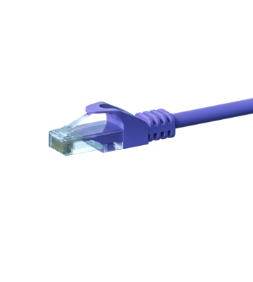 CAT 6 Netzwerkkabel U/UTP - 2 Meter - Violett - CCA