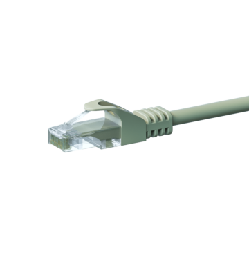 CAT5e Netzwerkkabel, U/UTP, 10 meter, Grau, 100% Kupfer