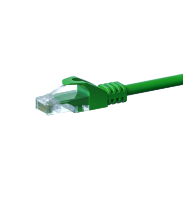 CAT5e Netzwerkkabel, U/UTP, 1 meter, Grün, 100% Kupfer
