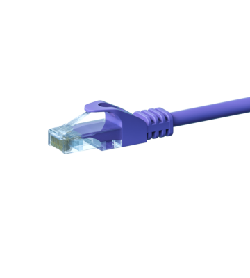 CAT5e Netzwerkkabel, U/UTP, 1 meter, Viollett, 100% Kupfer
