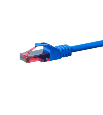 CAT6 Netzwerkkabel, U/UTP, 1 meter, Blau, 100% Kupfer
