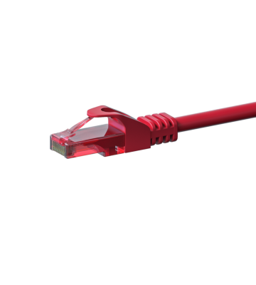 CAT6 Netzwerkkabel, U/UTP, 0.50 meter, Rot, 100% Kupfer