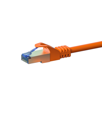 CAT 6a Netzwerkkabel LSOH - S/FTP - 1 Meter - Orange