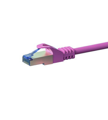 CAT 6a Netzwerkkabel LSOH - S/FTP - 10 Meter - Rosa