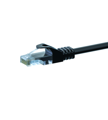 CAT 5e Netzwerkkabel U/UTP – 3 Meter -  Schwarz - CCA