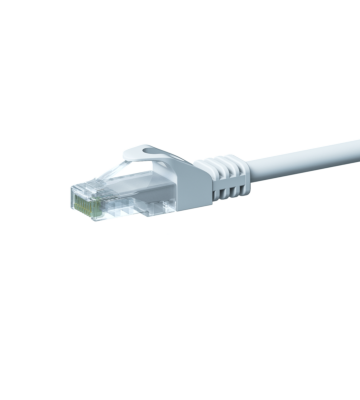 CAT 5e Netzwerkkabel U/UTP – 1 Meter -  Weiß   - CCA