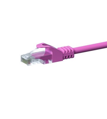CAT 5e Netzwerkkabel U/UTP – 20 Meter -  Rosa - CCA
