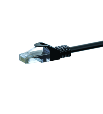 CAT 6 Netzwerkkabel U/UTP - 0,50 Meter - Schwarz - CCA