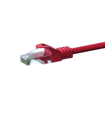 CAT 6 Netzwerkkabel U/UTP - 0,50 Meter - Rot - CCA