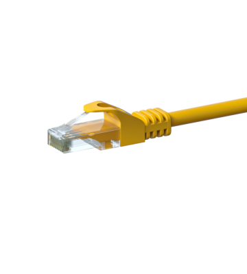 CAT 6 Netzwerkkabel U/UTP - 0,50 Meter - Gelb - CCA