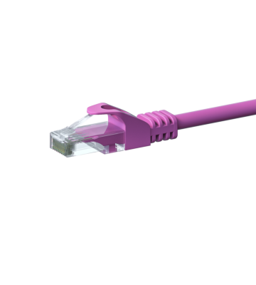 CAT 6 Netzwerkkabel U/UTP - 0,25 Meter - Rosa - CCA