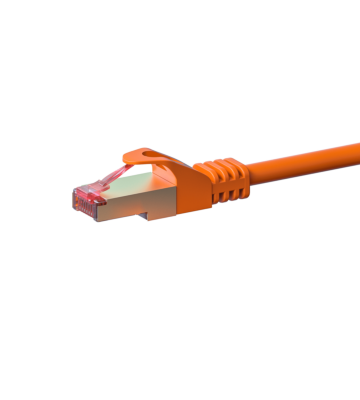 CAT 6 Netzwerkkabel LSOH - S/FTP - 0,50 Meter - Orange