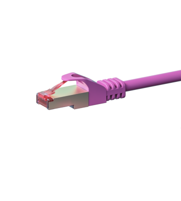 CAT 6 Netzwerkkabel LSOH - S/FTP - 1 Meter - Rosa
