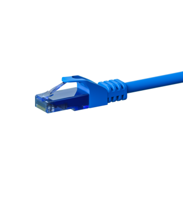 CAT6a Netzwerkkabel 100% Kupfer - U/UTP - 1 Meter - Blau