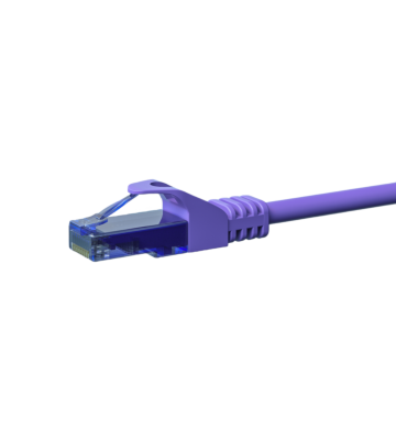CAT6a Netzwerkkabel 100% Kupfer - U/UTP - 10 Meter - Violett