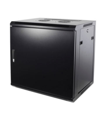 9 HE Serverschrank, Wandgehäuse, mit Metalltür (BxTxH) 600 x 450 x 500mm