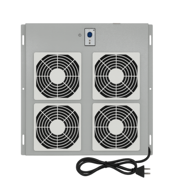 Fan-pakket met 4 ventilatoren en thermostaat geschikt voor Outdoor serverkasten