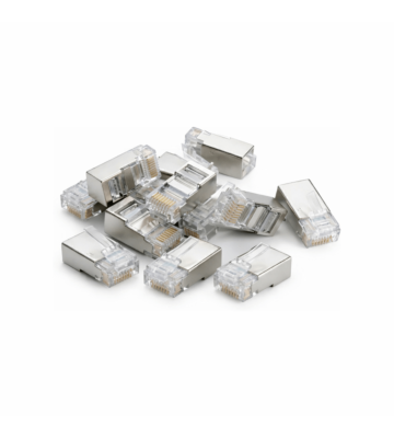 RJ45 CAT 6 Netzwerkstecker - geschirmt - für flexible Kabel - 10 Stück