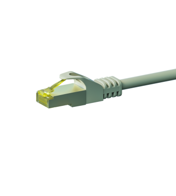 RJ45 Netzwerkkabel S/FTP (PiMF), mit CAT 7 Rohkabel, Grau, 2m