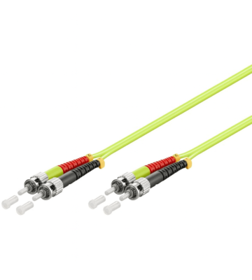 Glasfaserkabel ST-ST OM5 Duplex Patchkabel – 1 Meter