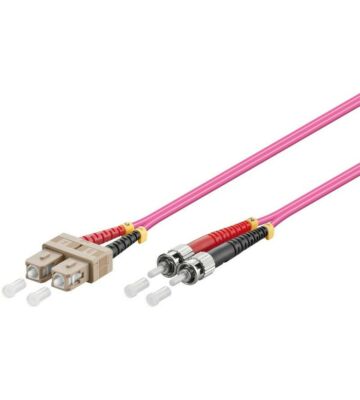 Glasfaserkabel SC-ST OM4 Duplex Patchkabel – 1 Meter