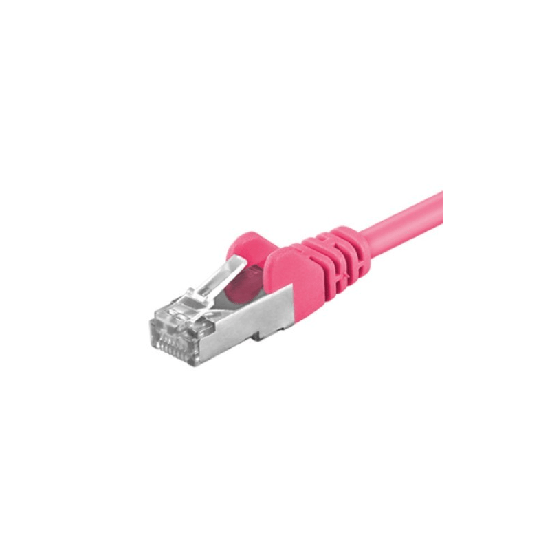 CAT 5e Netzwerkkabel F/UTP – 1 Meter -  Rosa