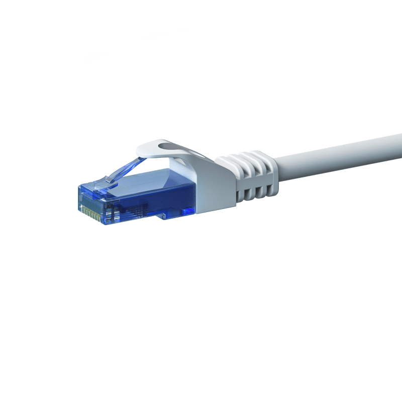 CAT6a Netzwerkkabel 100% Kupfer - U/UTP - 2 Meter - Weiß