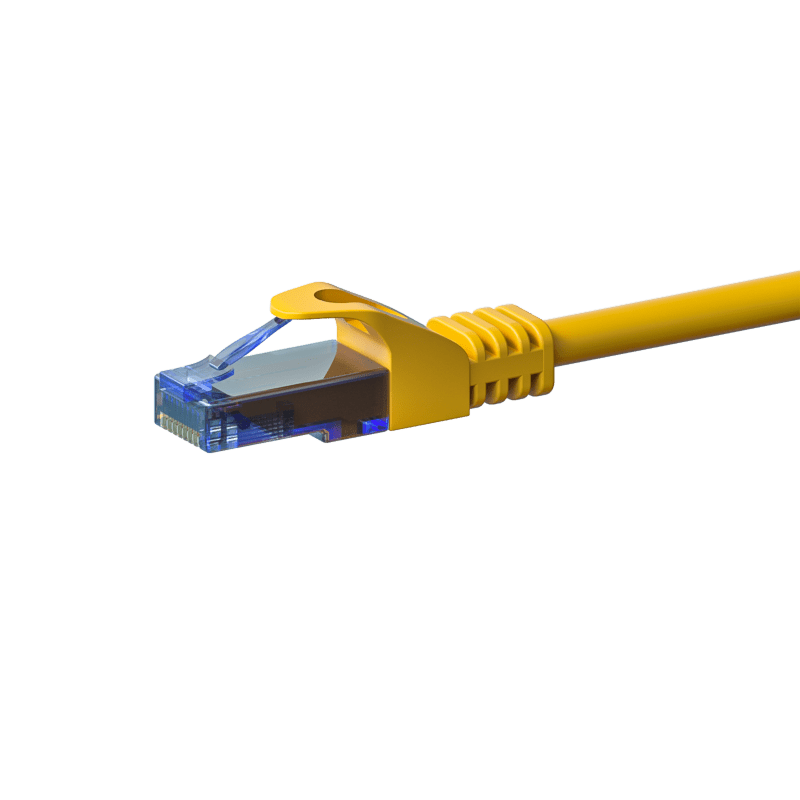 CAT6a Netzwerkkabel 100% Kupfer - U/UTP - 5 Meter - Gelb