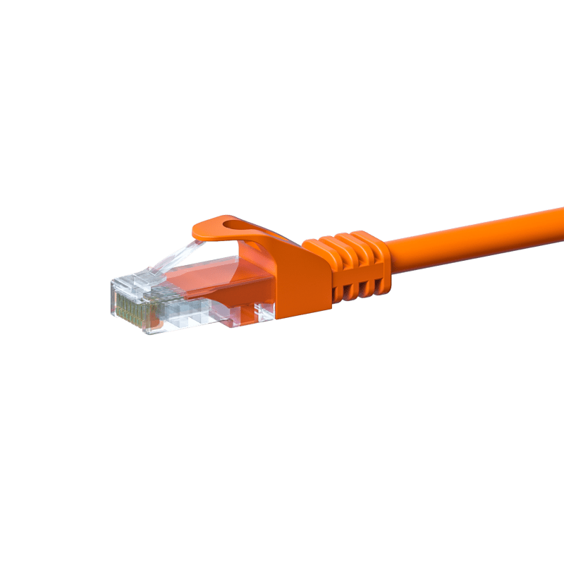 CAT 5e Netzwerkkabel U/UTP – 2 Meter -  Orange - CCA