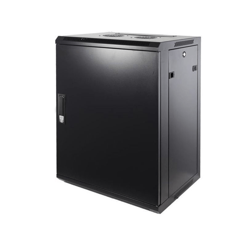 12 HE Serverschrank, Wandgehäuse, mit Metalltür (BxTxH) 600 x 450 x 635mm