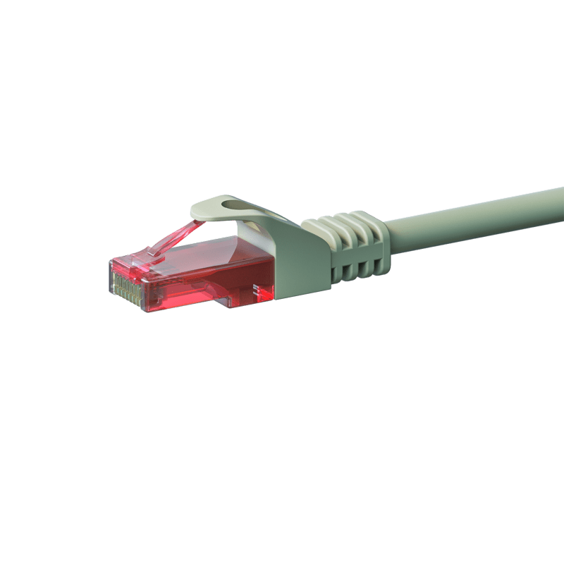 CAT6 Netzwerkkabel, U/UTP, 5 meter, Grau, 100% Kupfer