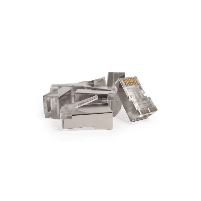 RJ45 CAT 6 Netzwerkstecker - gechirmt - für flexible Kabel - 10 Stück