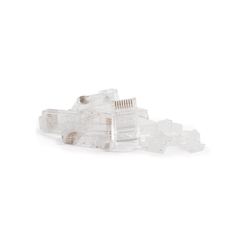 CAT6a Stecker RJ45 Ungeschirmt - für Starrleiter - 10 Stück