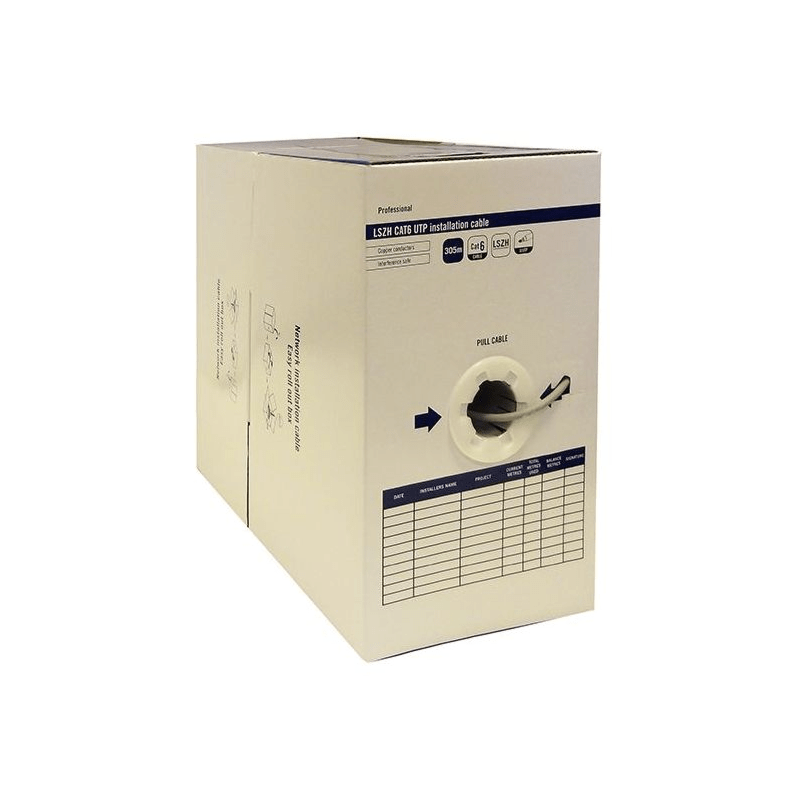 ALFACO CAT6 UTP 305m kabel op rol stug -  LSZH (Eca)