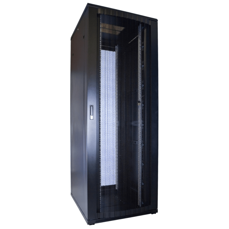 47 HE 19” Serverschrank, mit perforierter Fronttür (BxTxH) 800 x 1000 x 2200mm