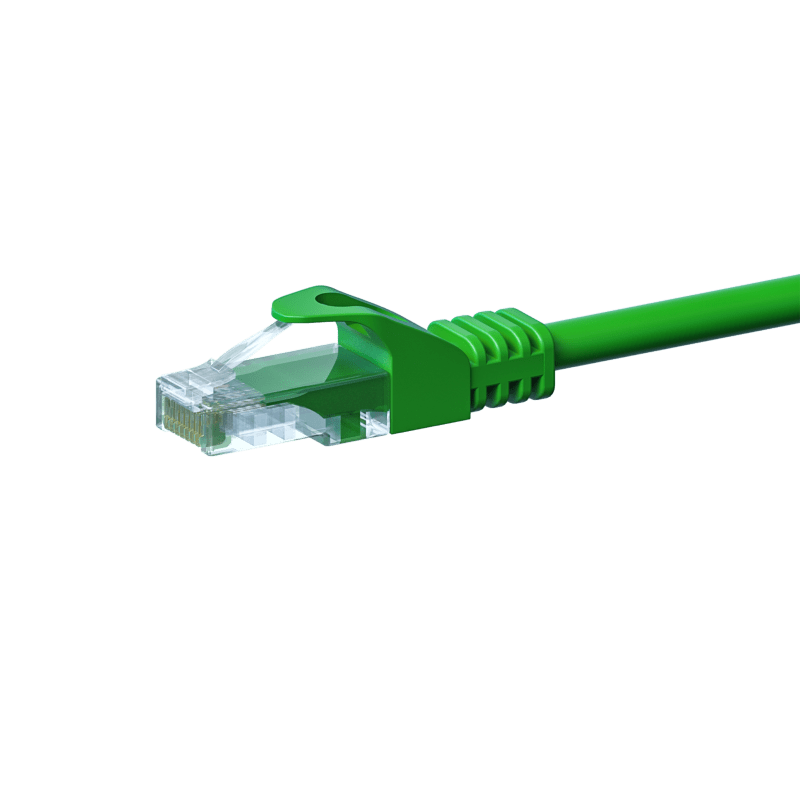 CAT 5e Netzwerkkabel U/UTP – 2 Meter -  Grün - CCA