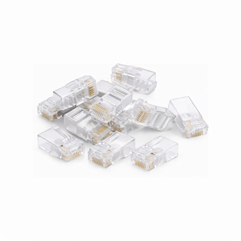 RJ45 CAT 6 Netzwerkstecker– ungeschirmt - für flexible Kabel - 10 Stück