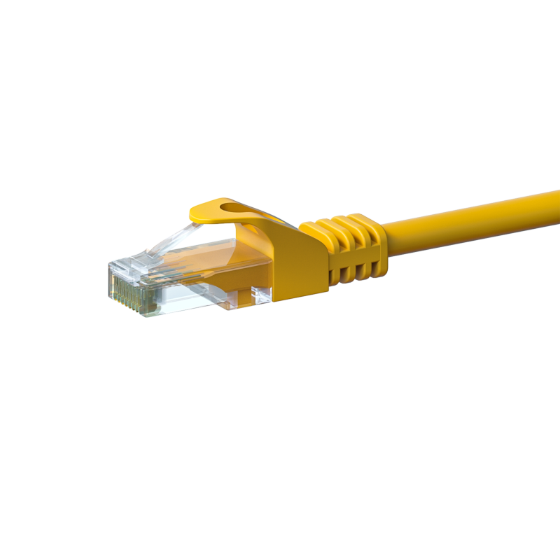 CAT 6 Netzwerkkabel U/UTP - 2 Meter - Gelb - CCA