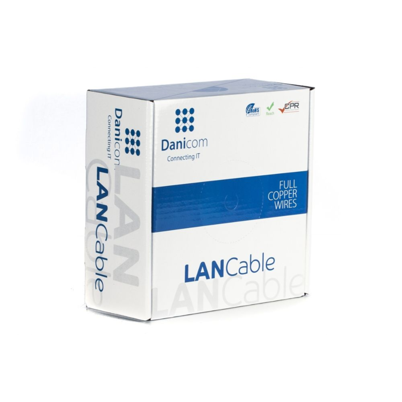 DANICOM CAT6A UTP 50m Außenkabel Starrleiter - PE (Fca)