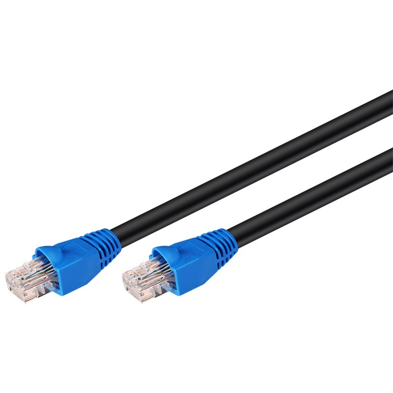 DANICOM CAT6 Kabel für den Aussenbereich UTP – 75 Meter – Schwarz - 100% Kupfer