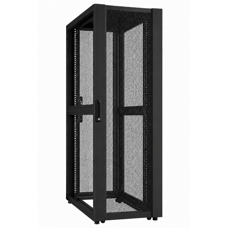 48 HE 19” Datacenter Serverschrank, mit perforierter Fronttür (BxTxH) 600 x 1000 x 2250mm