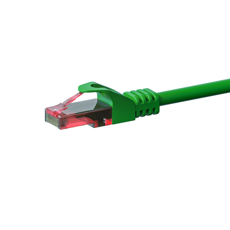 CAT6 Netzwerkkabel, U/UTP, 5 meter, Grün, 100% Kupfer