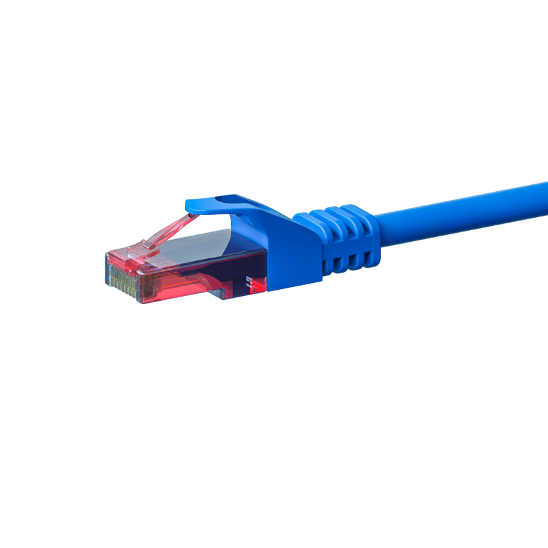 CAT6 Netzwerkkabel 100% Kupfer - U/UTP - 5 Meter - Blau
