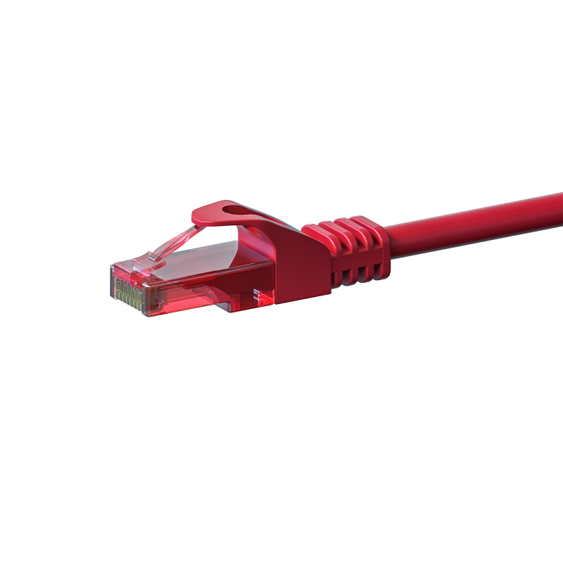CAT6 Netzwerkkabel 100% Kupfer - U/UTP - 1,50 Meter - Rot